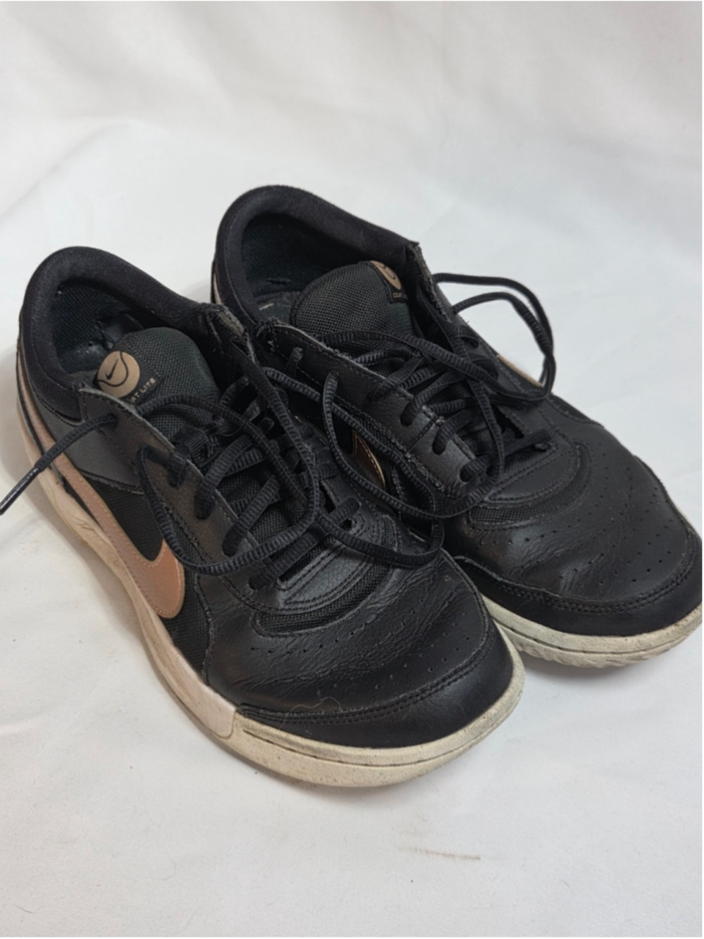 Women's Nike Court Lite Sneakers Black Bronze Size 9.5